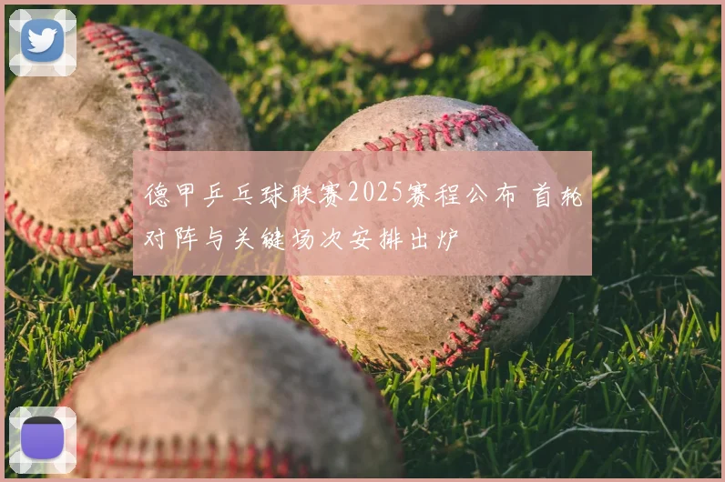 德甲乒乓球联赛2025赛程公布 首轮对阵与关键场次安排出炉